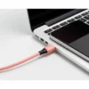 CABLE USB-C A USB-C Q-CONNECT PVC LONGITUD 1M ROSA
