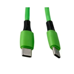 CABLE USB-C A USB-C Q-CONNECT PVC LONGITUD 1M VERDE