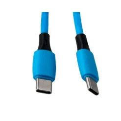 CABLE USB-C A USB-C Q-CONNECT PVC LONGITUD 1M AZUL