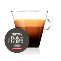 CAFE DOLCE GUSTO ESPRESSO INTENSO DESCAFEINADO INTENSIDAD 7 MONODOSIS CAJA DE 16 UNIDADES