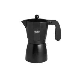 CAFETERA ITALIANA ADLER ESPRESSO 6 TAZAS 300ML VALIDO PARA VITROCERAMICA COCINA ELECTRICA Y FUEGO