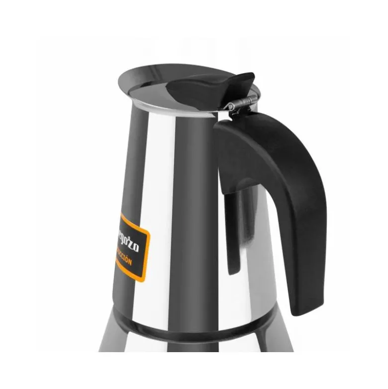 CAFETERA ITALIANA ORBEGOZO ACERO INOXIDABLE 4 TAZAS APTA PARA TODO TIPO DE COCINAS