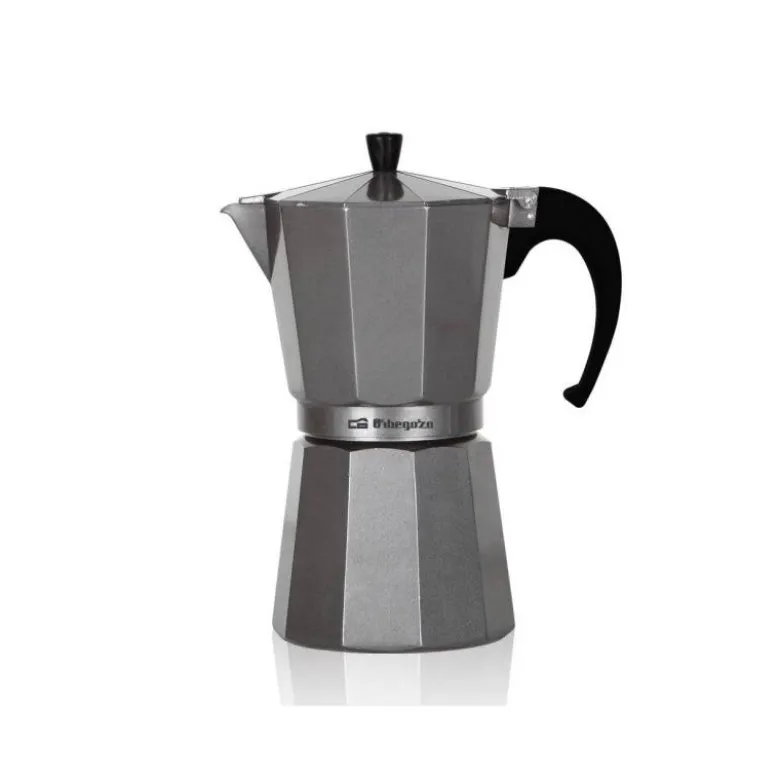 CAFETERA ITALIANA ORBEGOZO ALUMINIO 6 TAZAS APTA PARA TODO TIPO DE COCINAS