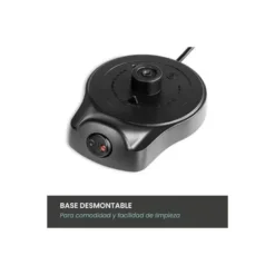 CAFETERA JOCCA ITALIANA ELECTRICA CAPACIDAD 6 TAZAS JARRA TRANSPARENTE SIN CABLES 220-240V COLOR NEGRO