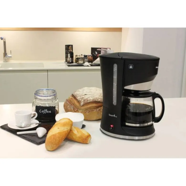 CAFETERA RISTRETTO MAGEFESA 12 TAZAS CON FILTRO EXTRAIBLE Y PLACA CALEFACTORA ANTIADHERENTE 800W