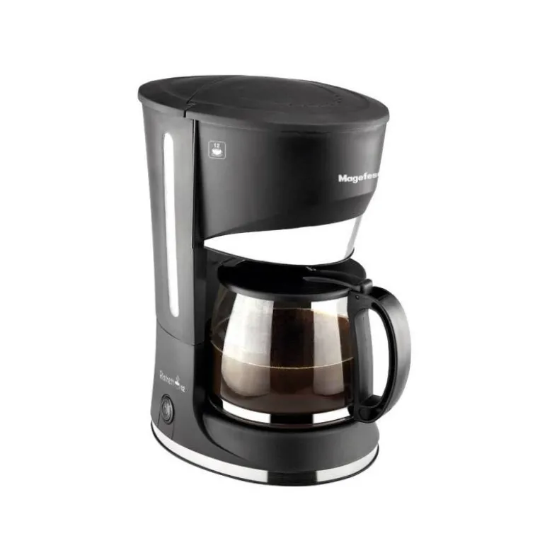 CAFETERA RISTRETTO MAGEFESA 12 TAZAS CON FILTRO EXTRAIBLE Y PLACA CALEFACTORA ANTIADHERENTE 800W