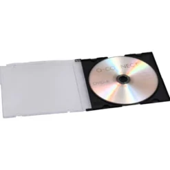 Caja CD/DVD Slim marca Q-Connect. Caja 25 ud.
