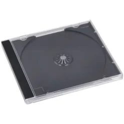 Caja de CD/DVD marca Q-Connect. Caja 10 ud.