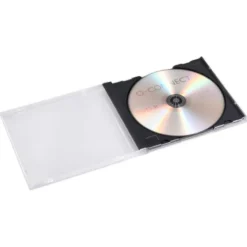 Caja de CD/DVD marca Q-Connect. Caja 10 ud.