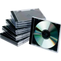 Caja de CD/DVD marca Q-Connect. Caja 10 ud.