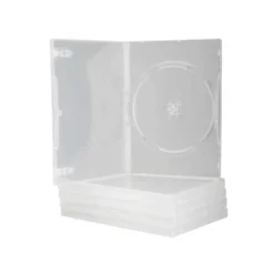 Caja dvd Q-connect transparente pack de 5 unidades