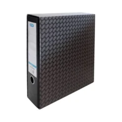 CAJA ARCHIVADOR DE PALANCA CARTON FORRADO ELBA FOLIO LOMO 85 MM NEGRO