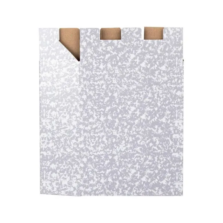 Caja archivador de palanca marca Liderpapel Classic Red Cuarto apaisado