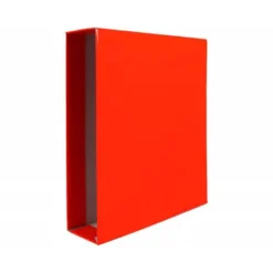CAJA ARCHIVADOR LIDERPAPEL DE PALANCA CARTON FOLIO DOCUMENTA LOMO 75MM COLOR ROJO