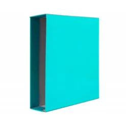 CAJA ARCHIVADOR LIDERPAPEL DE PALANCA CARTON FOLIO DOCUMENTA LOMO 75 MM VERDE CLARO