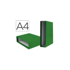 Caja archivador marca Liderpapel de palanca Din A4 documenta Verde
