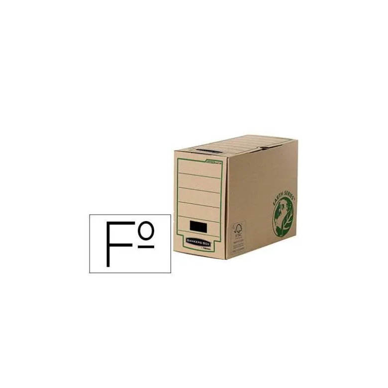 Caja Archivo Definitivo Fellowes Carton Reciclado Folio 150 mm