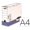 CAJA ARCHIVO DEFINITIVO FELLOWES CARTON RECICLADO DIN A4 100 MM COLOR AZUL