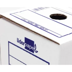 CAJA ARCHIVO DEFINITIVO LIDERPAPEL ECOUSE CARTON 100% RECICLADO FOLIO 365X251X100MM 340G/M2