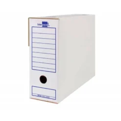 CAJA ARCHIVO DEFINITIVO LIDERPAPEL ECOUSE CARTÓN 100% RECICLADO 106 LISTADOS DE ORDENADOR 430X316X116MM 325G/M2