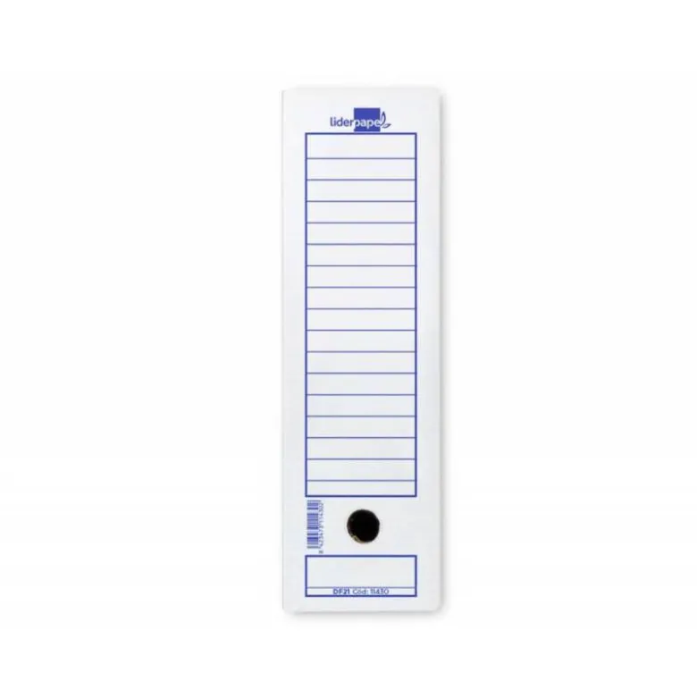 CAJA ARCHIVO DEFINITIVO LIDERPAPEL ECOUSE CARTÓN 100% RECICLADO 106 LISTADOS DE ORDENADOR 430X316X116MM 325G/M2