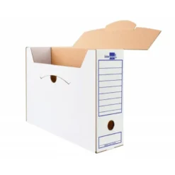CAJA ARCHIVO DEFINITIVO LIDERPAPEL ECOUSE CARTON 100% RECICLADO FOLIO PROLONGADO 388X275X116MM 340G/M2