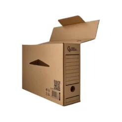CAJA ARCHIVO DEFINITIVO LIDERPAPEL FOLIO CARTON RECICLADO 325G/M2 LOMO 100 MM KRAFT 365X100X251 MM