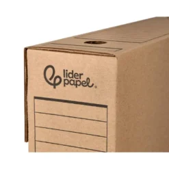 CAJA ARCHIVO DEFINITIVO LIDERPAPEL FOLIO CARTON RECICLADO 325G/M2 LOMO 100 MM KRAFT 365X100X251 MM