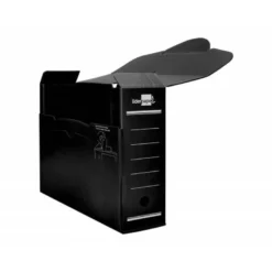 CAJA ARCHIVO DEFINITIVO PLASTICO LIDERPAPEL NEGRO 360X260X100 MM