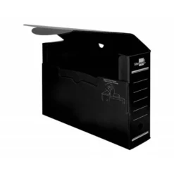 CAJA ARCHIVO DEFINITIVO PLASTICO LIDERPAPEL NEGRO 360X260X100 MM