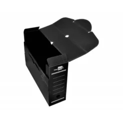 CAJA ARCHIVO DEFINITIVO PLASTICO LIDERPAPEL NEGRO 360X260X100 MM