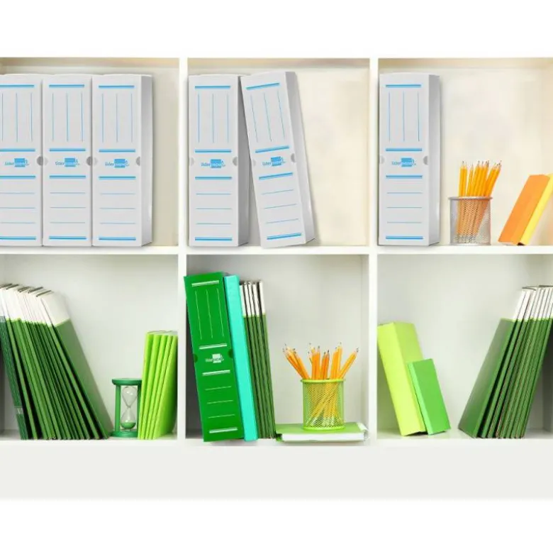 Caja archivo definitivo plastico liderpapel blanco 360x260x100 mm
