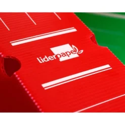 Caja archivo definitivo plastico liderpapel rojo 360x260x100 mm