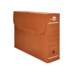Caja archivo definitivo plastico liderpapel marron 360x260x100 mm