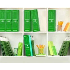 Caja archivo definitivo plastico liderpapel verde 360x260x100 mm
