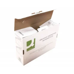 Caja archivo definitivo q-connect folio carton reciclado cierre con lengueta 255x360x100 mm.