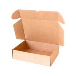 CAJA AUTOMONTABLE Q-CONNECT PARA E-COMMERCE Y REGALO CARTON RECICLADO CANAL SIMPLE 3 MM KRAFT 330X250X100 MM