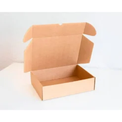 CAJA AUTOMONTABLE Q-CONNECT PARA E-COMMERCE Y REGALO CARTON RECICLADO CANAL SIMPLE 3 MM KRAFT 430X320X150 MM