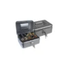 Caja caudales Q-Connect 8" 200x160x90 mm color plata con bandeja portamonedas