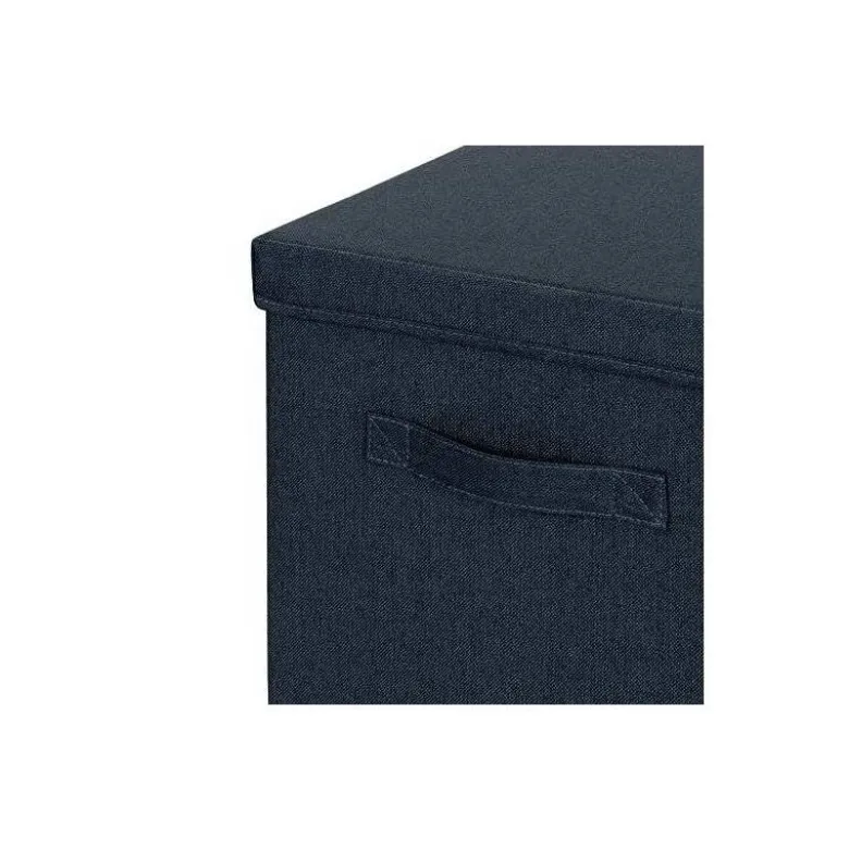 CAJA DE ALMACENAJE LEITZ TELA CON TAPA L DOS PIEZAS GRIS