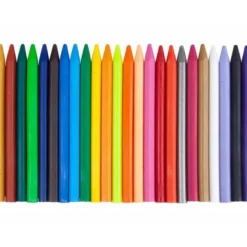 Caja lápices de cera 24 colores Liderpapel