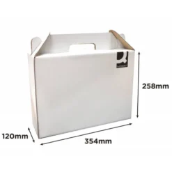Caja Maletín de Cartón Q-connect para Embalar 35x25,5x11,8 cm con Asa