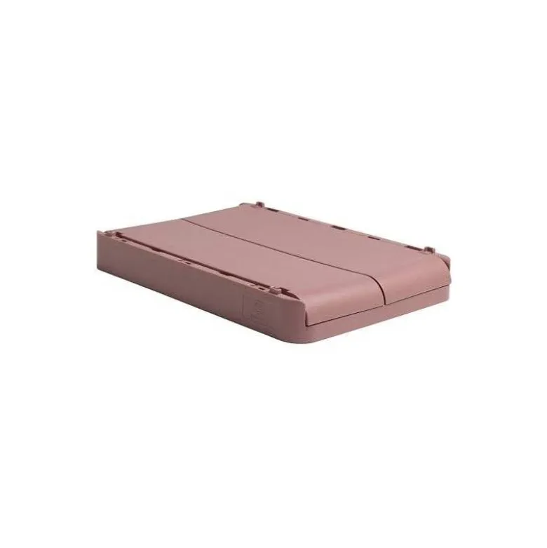 CAJA MULTIUSOS EXACOMPTA SMART CASE DIN A5+ PLASTICO RECICLADO PLEGABLE COLOR ROSA VIEJO 275X40X190 MM