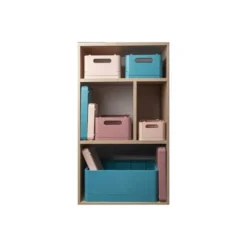 CAJA MULTIUSOS EXACOMPTA SMART CASE DIN A5+ PLASTICO RECICLADO PLEGABLE COLOR ROSA VIEJO 275X40X190 MM