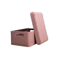 CAJA MULTIUSOS EXACOMPTA SMART CASE DIN A5+ PLASTICO RECICLADO PLEGABLE COLOR ROSA VIEJO 275X40X190 MM
