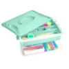 CAJA ORGANIZADORA PLASTICO PLASTICFORTE N 9 CON BANDEJA COLORES SURTIDOS 27X34X18 CM