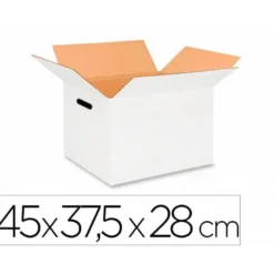 Caja para Embalar Q-Connect Americana de 45x37,5x28 cm con Asa Doble Canal