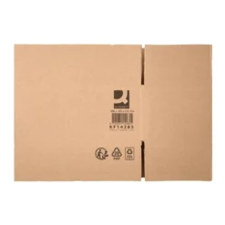 CAJA PARA EMBALAR Q-CONNECT AMERICANA ULTRARRESISTENTE CARTON RECICLADO CANAL DOBLE 7MM COLOR KRAFT 500X340X310 MM
