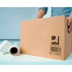 CAJA PARA EMBALAR Q-CONNECT AMERICANA ULTRARRESISTENTE CARTON RECICLADO CANAL DOBLE 7MM COLOR KRAFT 700X440X330 MM