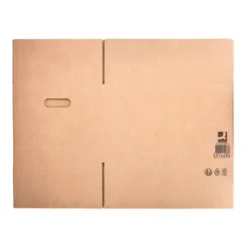 CAJA PARA EMBALAR Q-CONNECT AMERICANA ULTRARRESISTENTE CONASAS CARTON CANAL DOBLE 7 MM COLOR KRAFT 430X300X250 MM